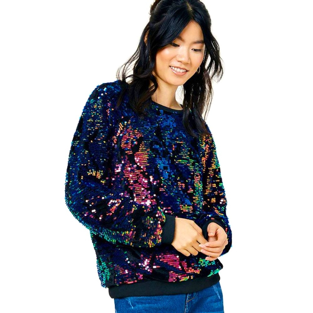 Iridescent Sequin Top